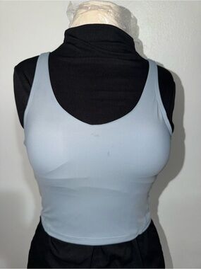 Light Blue Women's Scoop Neck Tank Top